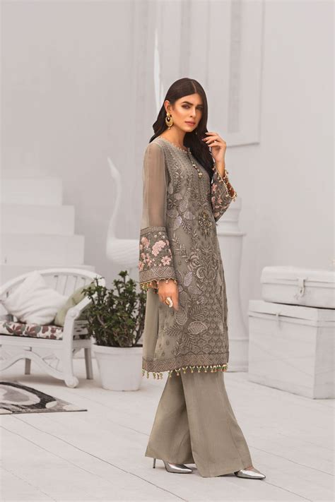 Safeera by Flossie Luxury Chiffon Collection 2021 – Sublime Beige ...