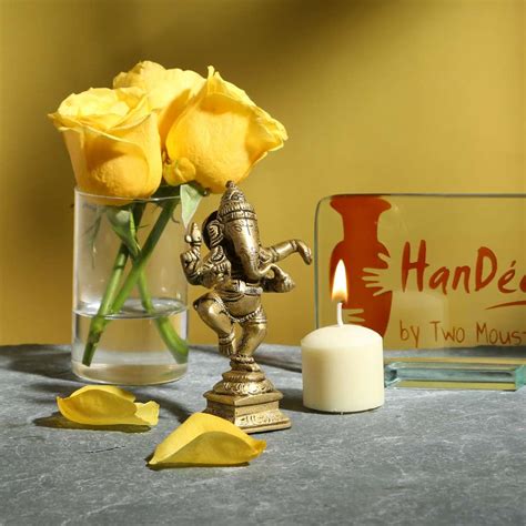 Buy Brass Dancing Ganesha Showpiece Brass Showpiece Online at Best Price