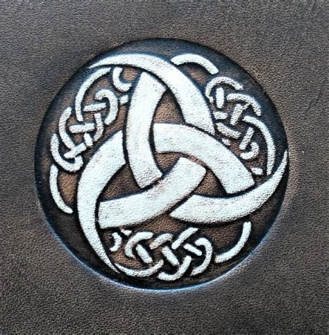 Celtic Leather Craft Wristband Triquetra Tribal Wristband - Wristband ...