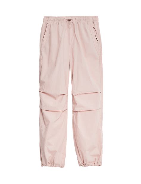 Buy Pure Cotton Drawstring Parachute Trousers at Marks & Spencer