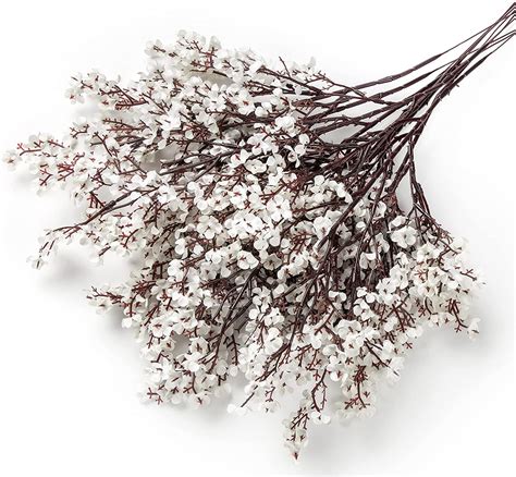 Artificial Baby Breath Flowers Silk White Babys Breath Real Touch ...