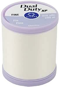 COATS & CLARK Dual Duty XP Fine Thread, 225-Yard, White : Amazon.in ...