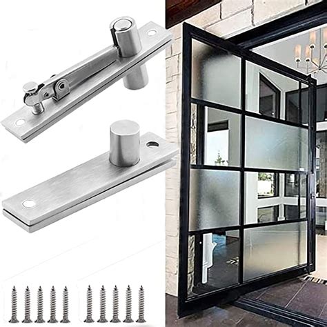 Buy Rilime Door Pivot Hinges, 304 Stainless Steel Pivot Hinges 360 ...