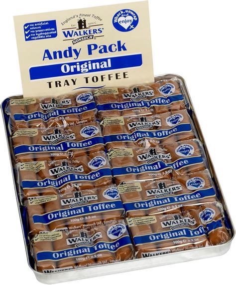 Walkers Nonsuch Toffee Walkers Nonsuch Original Toffee Bars 100g Pack ...
