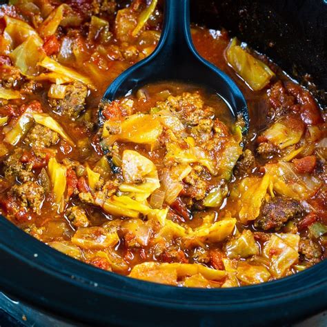 Slow Cooker Cabbage Soup With Ground Beef at Carole Spears blog