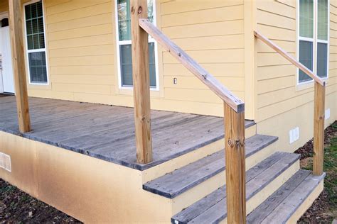 Exterior Wood Stair Railing