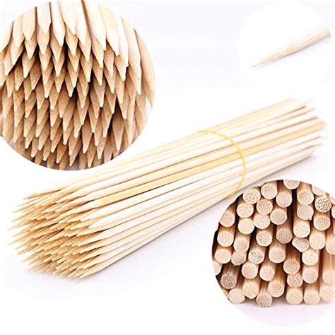 Royals Bamboo Skewers Sticks 12inch, 100pc Frying, Grilling, Roasting ...
