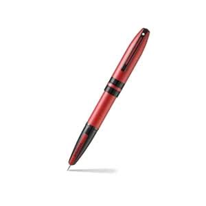 Sheaffer ICON 9111 Metallic Red Fountain Pen with Glossy Black PVD ...
