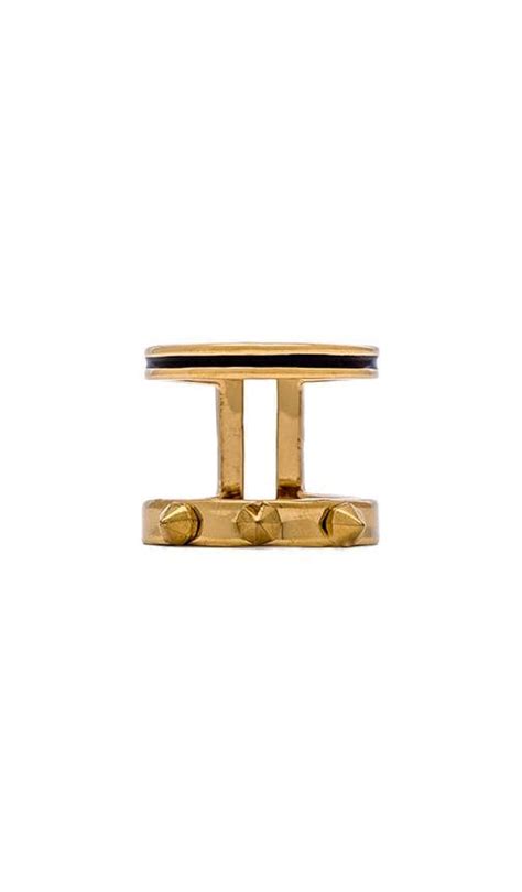Rebecca Minkoff Spike Cuff Ring in Gold | REVOLVE