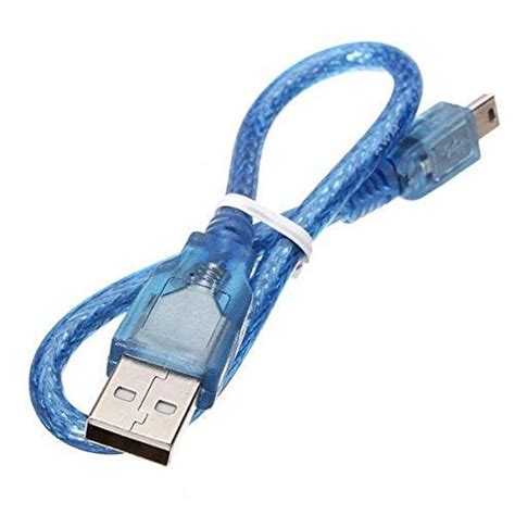 SRP Cable for Arduino Nano (USB 2.0 A to USB 2.0 Mini B) - Blue, 30cm ...