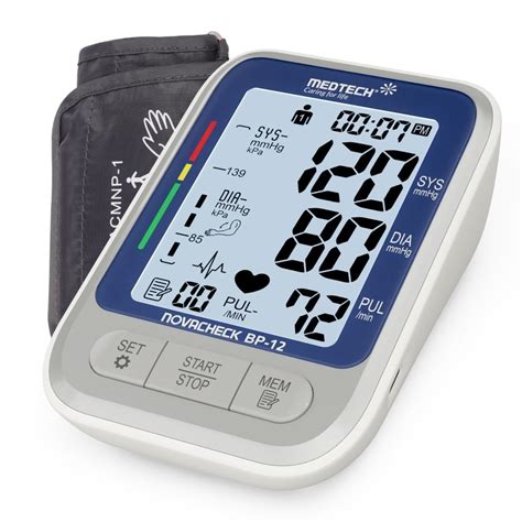 MEDTECH® BP12BL (Backlit Display) Fully Automatic Portable Digital Blood Pressure BP Monitoring ...