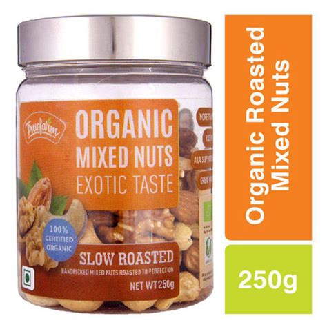 Organic Roasted Mixed Nuts Online (250) in India - Truefarm Foods