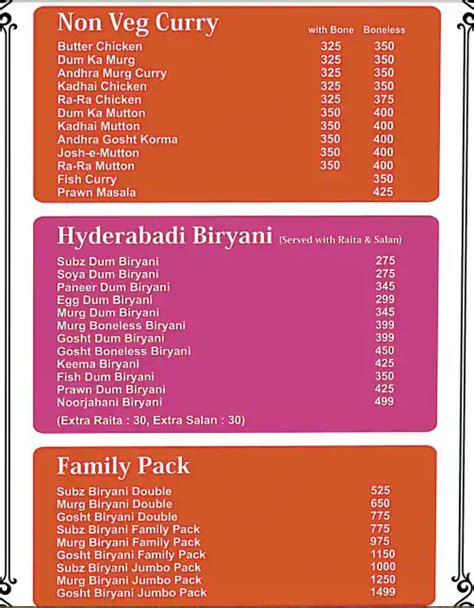 Menu at Biryani Art, Gurugram, Shop 28