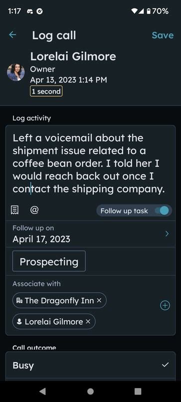 HubSpot Phone Call Transcript 的图像结果