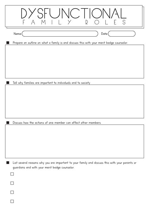 15 Family And Addiction Worksheets - Free PDF at worksheeto.com