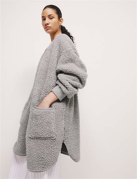 Buy Teddy Fleece Dressing Gown at Marks & Spencer