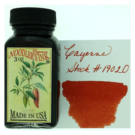 NOODLER'S, Ink Bottle - CAYENNE (88mL). — SWASTIK penn
