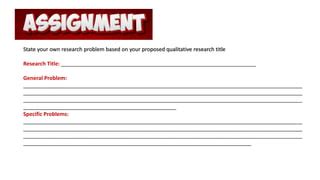 Image result for Qualitative Problem Statement Examples