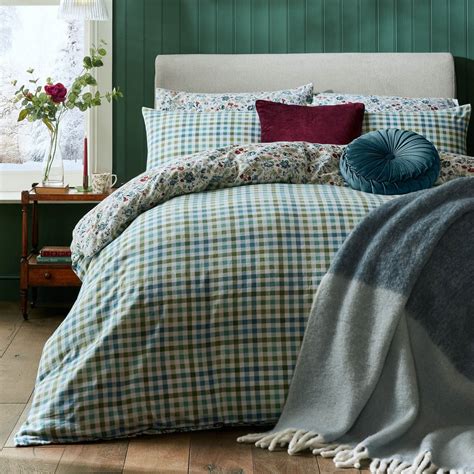 Laura Ashley Brushed Cotton Rosa Sancta Duvet Cover and Pillowcase Set