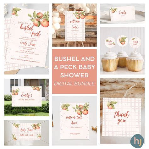 I Love You A Bushel and A Peck Baby Shower BUNDLE Fall Shower Baby ...