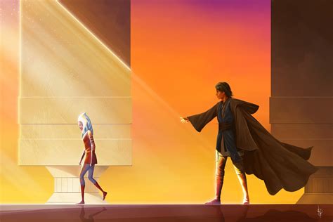 Ahsoka Tano and Anakin Skywalker Art Wallpaper, HD Artist 4K Wallpapers ...