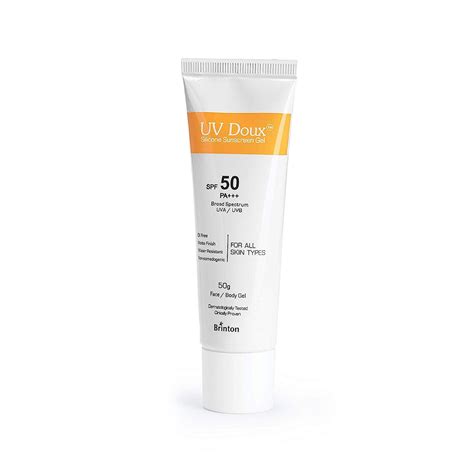 UV Doux Silicone SPF50 PA+++ Sunscreen Gel 50gm - Cureka - Online ...