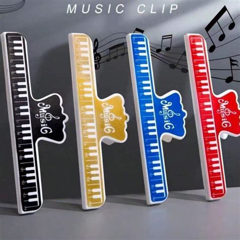 Extra Large And Thick Music Sheet Clip For Piano, Guitar, Electric ...