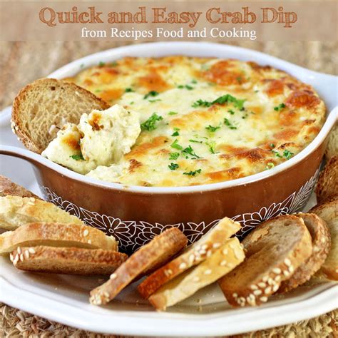 Easy and Quick Crab Dip - Recipes Food and Cooking
