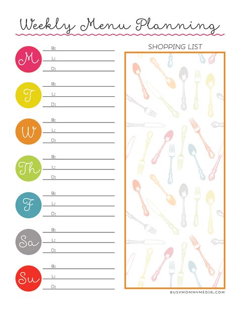 Weekly Menu Planning 的图像结果