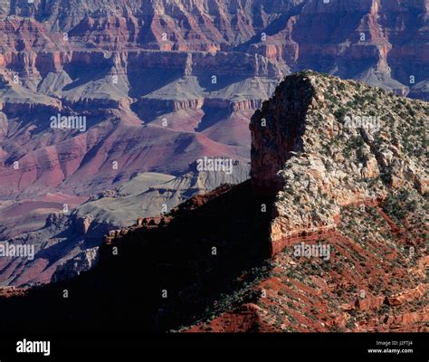 USA, Arizona, Grand Canyon National Park, North Rim, Freya Castle ...
