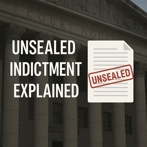 What Does It Mean When an Indictment Is Unsealed? | by Todd A. Spodek ...