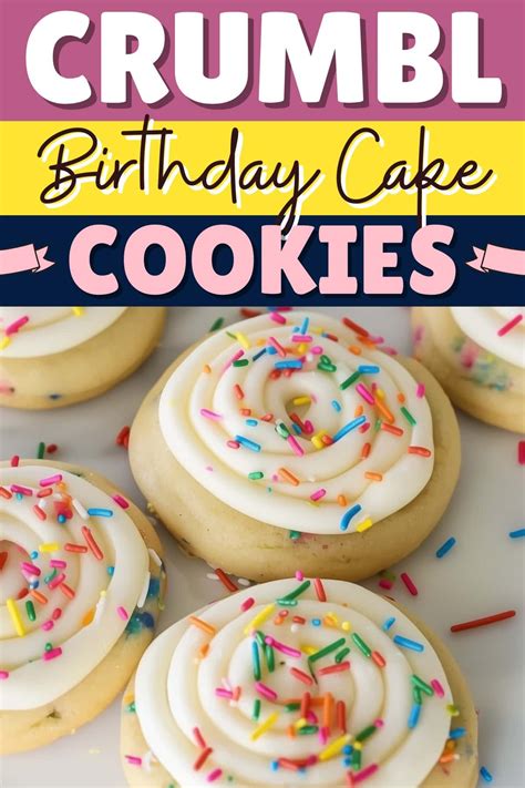 Copycat Crumbl Birthday Cake Cookies - Insanely Good
