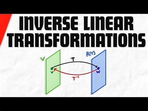 Image result for Inverse Linear Transformation