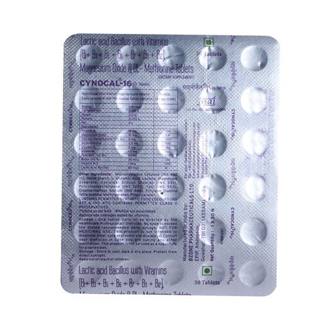 Cynocal-16 Tablet | Uses, Side Effects, Price | Apollo Pharmacy