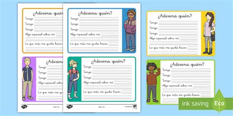 Ficha de actividad: Adivina quién