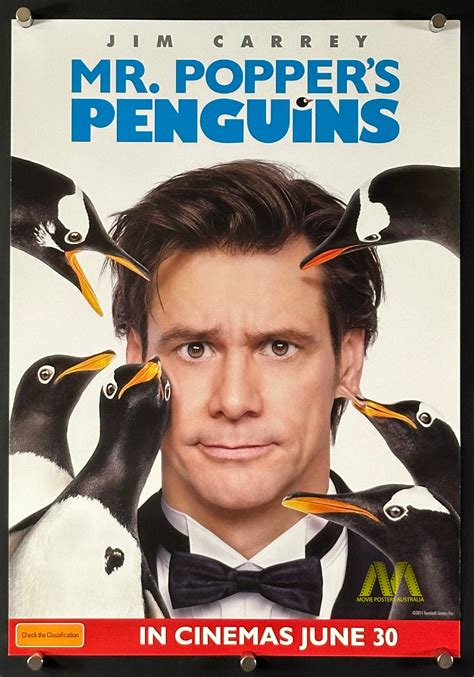 MR POPPERS PENGUINS (2011) Original Mini Movie Poster, Jim Carrey ...