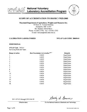 Fillable Online nist National Voluntary Laboratory Accreditation ...