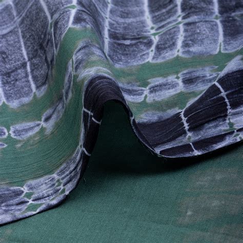 Buy Premium Green Shibori Cotton Tie And Dye Fabric Online – Dmaasa
