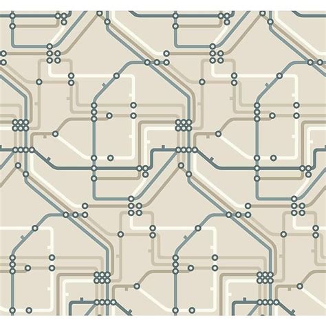 York Wallcoverings Risky Business II Teal/Mocha/Taupe Pearl Paper ...