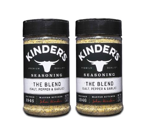 Kinder's The Blend Seasoning Salt, Pepper and Garlic (10.5 oz.) 2PK ...