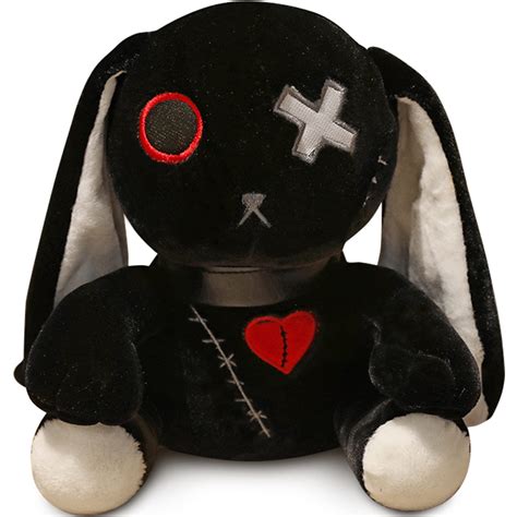 Goth Bunny Plush Rabbit Horror Plushies Easter Stuffed Animal Creepy ...