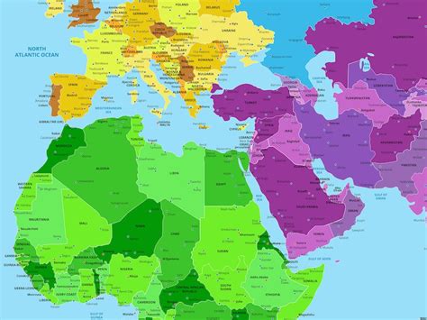 Europe/Africa Map 的图像结果