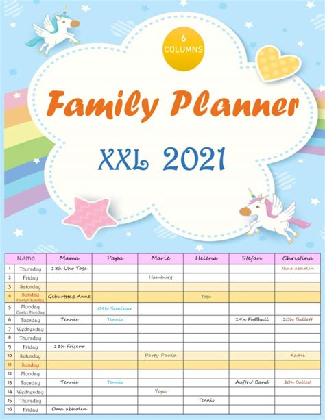 Buy XXL Family Planner 2021 : January to December 2021. Family 2021 ...