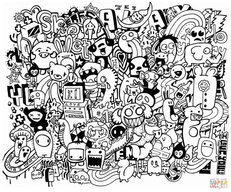 Free Printable Doodle Coloring Pages