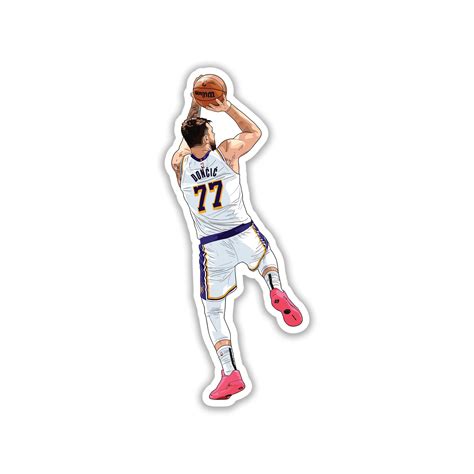 LUKA DONCIC - SUNDAY WHITE CONCEPT STICKER – STICKYFUNK PREMIUM STICKERS