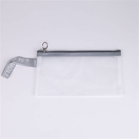 Zipper Pouch Bag - Grey (B6) Online | Mango Stationery