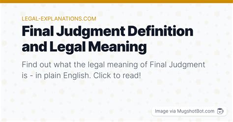Image result for Final Judgment