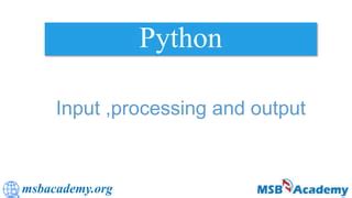 Image result for Input Process Output Table for Python
