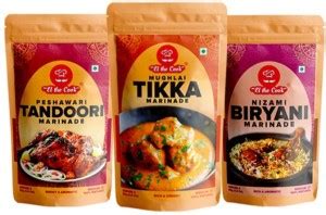 ElTheCook Marinade Ready To Cook Masala Paste Combo (Pack Of -3 Tikka ...