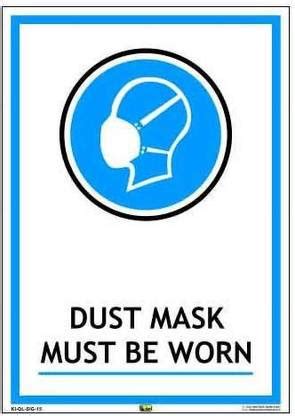 Mr. SAFE DUSK MASK MUST BE WORN Sign In Sun Board / Foam Sheet 3 mm A3 ...